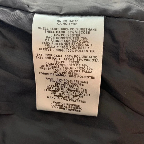 Levi's Faux Leather Faux Fur Collared Moto Jacket - Picture 12 of 12